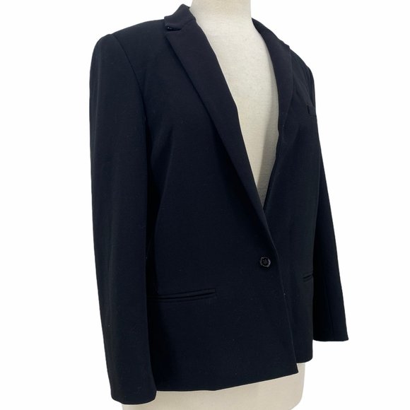 Maison Scotch Women's Black Lined Button Front Lon - Picture 3 of 6